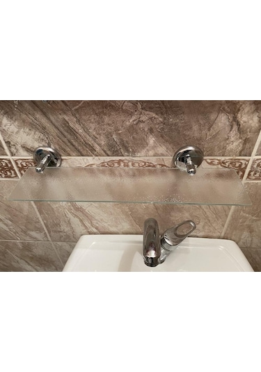 Banyo Tuvalet Ayna Etajer 40Cm Duvara Monte Çok Renkli