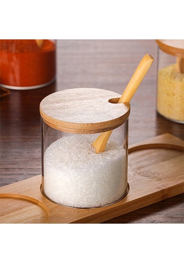 Sones Yaratıcı Borosilikat Şeffaf Baharat Kavanozu Mutfak Malzemeleri Tek Cam Kavanoz Diğer