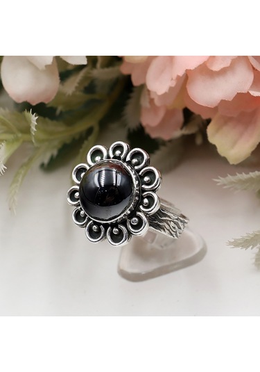 Hematit Taşlı Otantik Takım Rose Gold - Gümüş