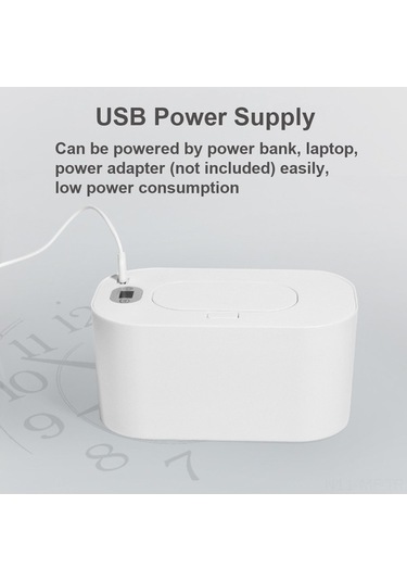 Didadodo Usb Güçlü Bebek Islak Mendil Isıtıcı - Dijital Ekranlı, 45 C, Taşınabilir Küçük Tasarım