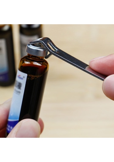 Taşınabilir Oral Sıvı Şişe Açıcı Paslanmaz Çelik Çok Fonksiyonlu Kapak Açıcı Gümüş Gümüş