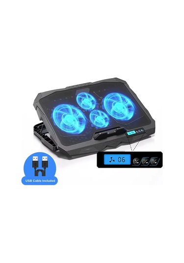 Dizüstü Soğutma Pedi, 12 "-17" Bilgisayar İçin 4 Sessiz Fanlı