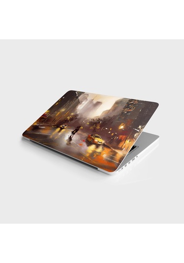 Laptop Sticker Bilgisayar Notebook Pc Kaplama Etiketi Yağlıboya Newyork