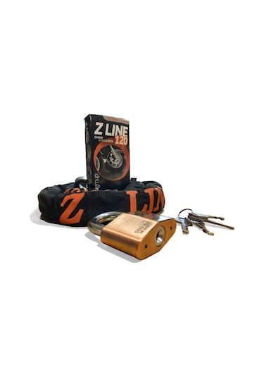 Maggi Z-Line 120cm/10mm Zincir + Stelar 60mm/10mm Kilit