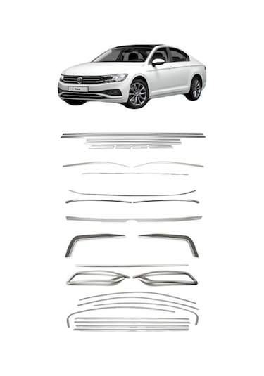 Volkswagen Passat B8.5 Full Krom Set A+ Kalite 15649