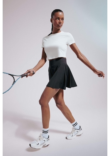 DeFactoFit İçi Taytlı Pileli Mini Etek E3501AX25SMBK81