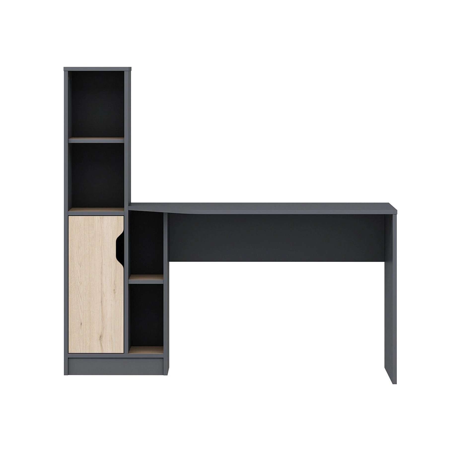 Viora Çalışma Masası - Antrasit/derin Sepet Çok Renkli