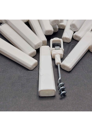 Şişe Açacağı Tirbuşon Meşrubat Soda Cola Açacak Metal Uç 50 Adet Beyaz