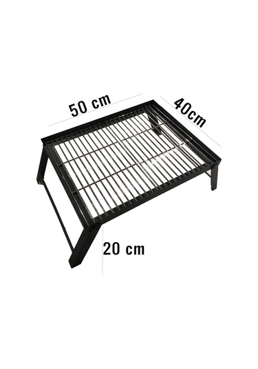 Katlanır Portatif Kamp Ve Piknik Izgarası 50x40 Cm Çok Renkli