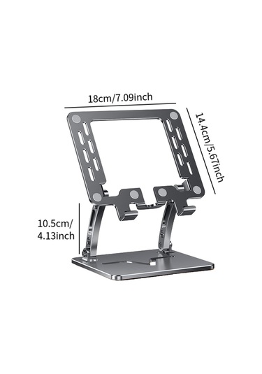 Homyl Tablet Stand Tutucu Kaymaz Taban Siyah-kare-delik