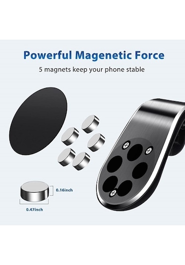 Wisdomselect Manyetik Telefon Tutucu -siyah Siyah Torpido Üstü Evet Yok 4mkfl6