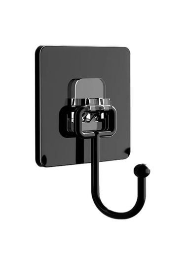 Konesam Banyo Krokosu 5'li Set - Su Geçirmez, Yüksek Dayanıklı, Deliksiz Kurulum, Pvc+metal Malzeme, Siyah Renk Diğer