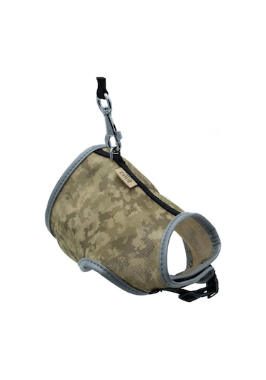 Cattie Havalı Dokuma Kedi Göğüs Ve Uzatma Seti 1x25-35 CM Kamufle