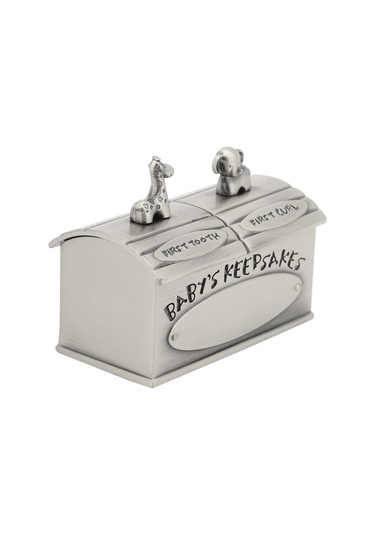 Moveevo Çocukların Diş Ve Tüy Hafızalarını Saklamak İçin Avrupa Stili Çinko Alaşımlı Mini Anı Kutusu - Gümüş Rengi, Ev Dekorasyonu Ve Hediye Seçeneği
