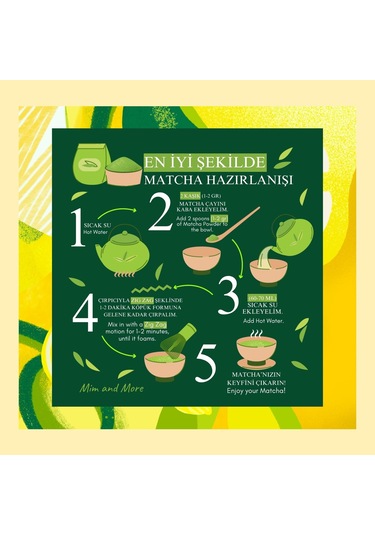 Mim and More Lemon Matcha Limonlu Matcha 50 G