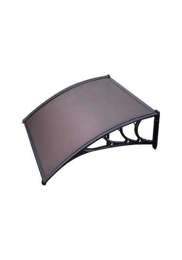 Kapı Üstü Pratik Sundurma 120 X 100 Cm Siyah Tente
