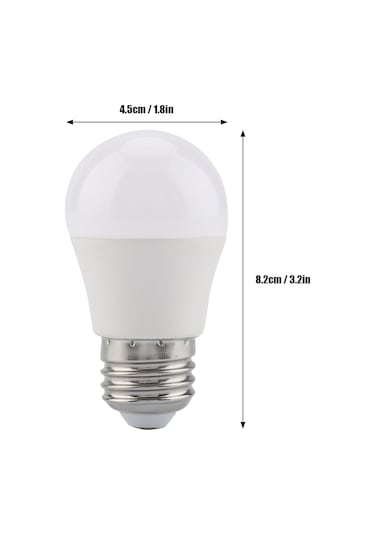 Ximistore9 6 Adet 5w Mini Led Ampul, Islak Beyaz Işık, E26 Taban, G45 Tipi, Enerji Verimli Aydınlatma Aksesuarı
