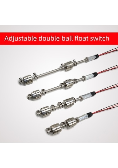 Trendooze Ayarlanabilir Paslanmaz Çelik Çift Yüzer Bilyalı Su Seviye Sensörü - 1300mm Um54905-2, Yurt Dışından Montaj Kiti