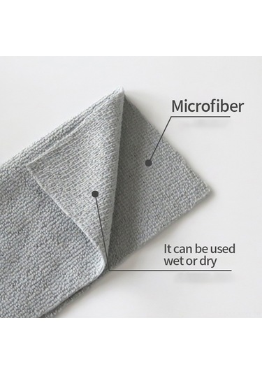 Monyee Gri Mikrofiber Su Emici Havlu - 20x20 Cm, Yumuşak, Yüzey Koruyucu, Hızlı Kuruyan, Kutulu 20 Adet