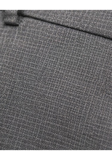 Classics Men Ricati Regular Fit Armür Desen Erkek Kumaş Pantolon - 7620 gri