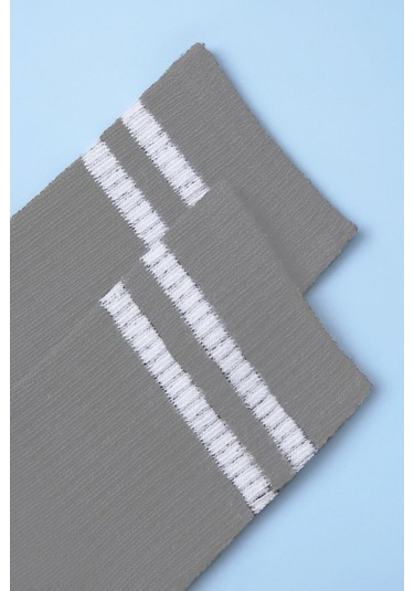 Çizgili Tenis Çorabı Kolej Çorap Unisex 2 Adet 001