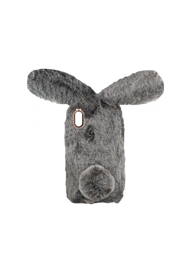 Nettech - İphone Xs Max Uyumlu Peluş Arka Koruma Kılıf - Pembe Pembe