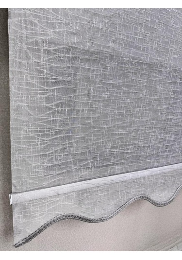 Bbb Keten Kumaşlı Çift Mekanizmalı Tül Stor Perde Tsk1004 Gri