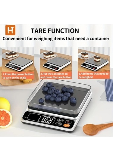 Fastbuy Wangxi Habuybuy Gl-01 Taşınabilir El Tipi Mutfak Tartısı 1kg 0.1g Hassasiyetli Elektronik Gram Ağırlık Tartısı Siyah Siyah