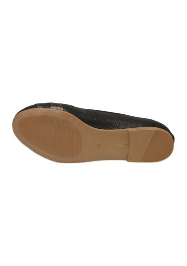 Mammamia D25ya-7350z Günlük Siyah Kadın Babet Kırmızı