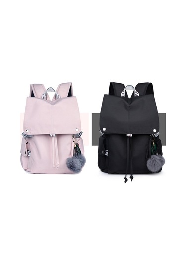 Lebıhmurah Wbp1685 Kadın Sırt Çantaları Kız Öğrenci Çantası Usb Şarj Jakı Okul Çantaları Kadın Genç Seyahat Çantası Pembe Çok Renkli
