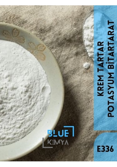 Blue Kimya Krem Tartar E336 Potasyum Bitartrat 1 KG