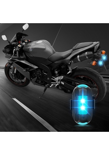 Titreşim Uzaktan Kumanda İndüksiyon Motosiklet Kablosuz Güçlü Manyetik Uyarı Flaş Işığı, Özellikler: 1 Işık Rc