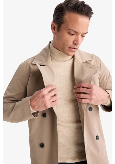 Defacto Slim Fit Dar Kesim Kemerli Düğmeli Trençkot D5528ax25aubn295 Kahve Defacto Slim Fit Dar Kesim Kemerli Düğmeli Trençkot D5528ax25aubn295 Kahve