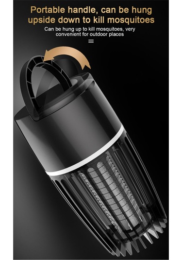 Usb Otomatik Elektrik Çarpması Sivrisinek Tuzağı Siyah