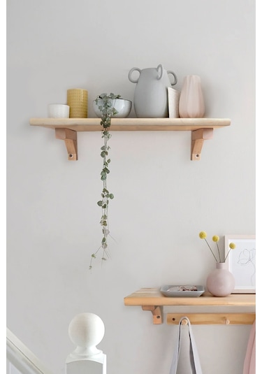 Ahşap Duvar Rafı Ayaklı, Kitaplık, Saksılık, Banyo Rafı, Mutfak Rafı, Salon Rafı