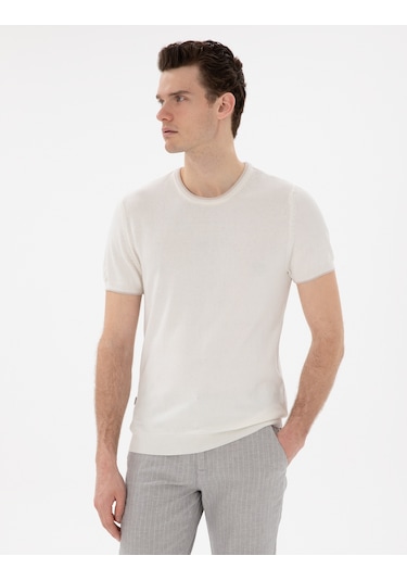 Pierre Cardin Erkek Ekru Kazak /triko 50307401-vr019 Ekru