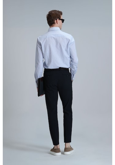 Lufian Erkek Hery Smart Chino Slim Fit Pantolon 111190318 Lacivert