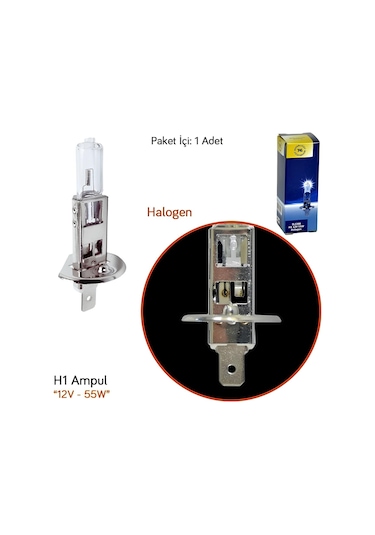 12v 55w Halogen H1 Ampul Sl3300