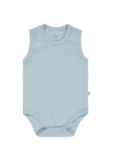 Civil Baby Bebek 5'li Çıtçıtlı Badi 1-3 Yaş Mavi