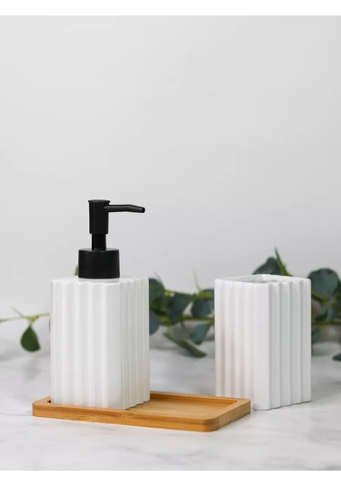 Denezo Banyo Ve Tuvalet Aksesuarları Seti 211384535 Beyaz