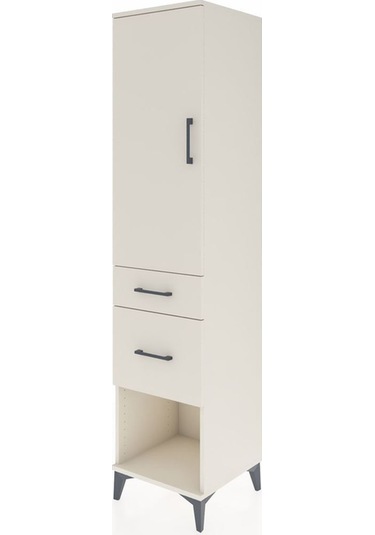 Hyperion Dolap Tek Raflı 2 Çekmeceli Tek Askılı 44x44x195 Aytaşı-aytaşı Aytası