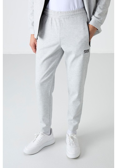 Tommy Life Hugo Gri Melanj Jogger Erkek Eşofman Takım - 85198 GRİ MELANJ