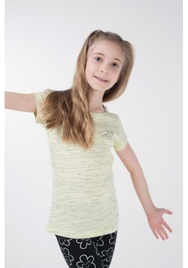 Brz Kids Kız Çocuk Kısa Kollu T-Shirt Sarı (534371707) Sarı