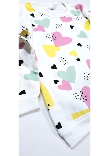 Kalpli Kız Çocuk Pijama Takım KREM Krem