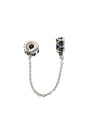 925 Ayar Gümüş Ebedi Kalpler Pan Uyumlu Güvenlik Zinciri Kadın Charm Gümüş