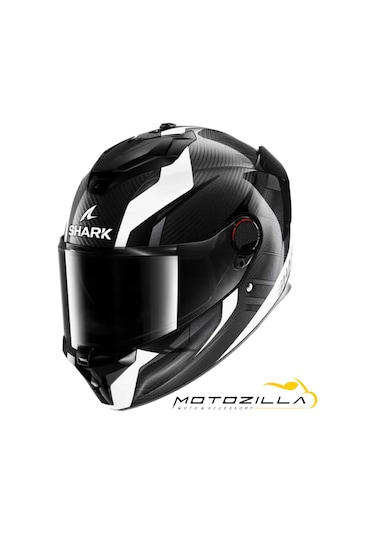 Shark Spartan Gt Pro Karbon Şeffaf Vizörlü Kask Beyaz Siyah