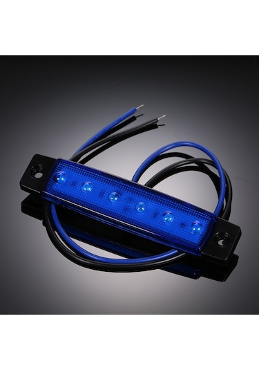 Monyee Dc24v Mavi 6led Smd2835 Araba Kenar Işığı - Yüksek Parlaklıkli Uyarı Işareti Lambası