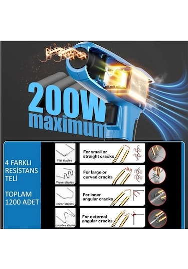Schulzz 200 Watt 1200 Adet Tel Tampon Plastik Parça Tamir Kaynak Makinesi