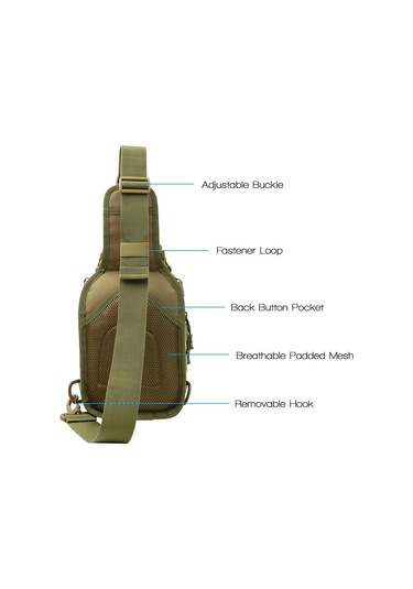 Padalink "900d Çok Amaçlı Sırt Çantası - 8l Kapasiteli, Hiking Ve Seyahat İçin" Yeşil