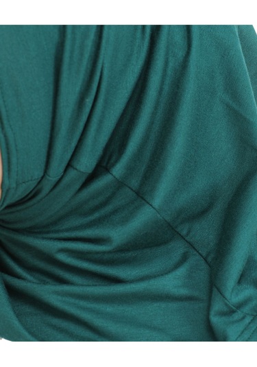 Spor Başörtüsü Kadın Hazır Giyim Türban Viskon Eşarp Şal - Zümrüt Yeşili Zümrüt